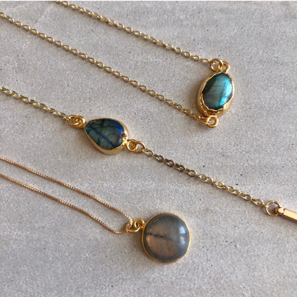 Last 1! 🌟Dainty Labradorite Necklaces - Picture 3 of 7